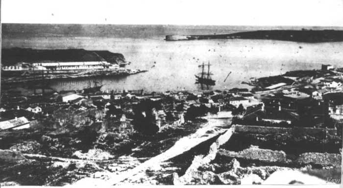 Вид на Севастопольскую бухту, 19 век