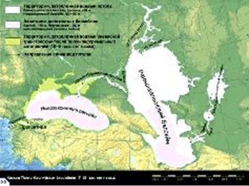 Иллюстрация к одной из гипотез Черноморского потопа