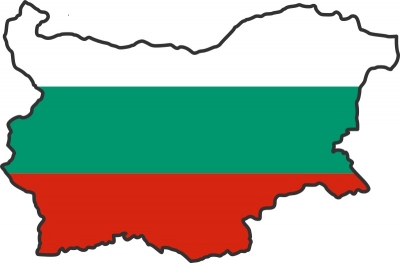 Карта и флаг Болгарии
