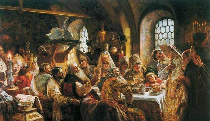 Боярский свадебный пир в XVII столетии