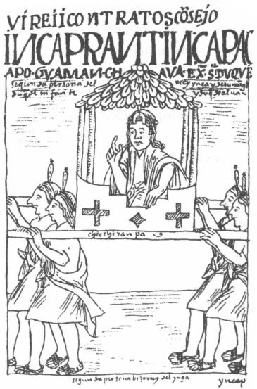 Переезд высокого чиновника (согласно Фелипе Гуаману Поме, 1615 г.)