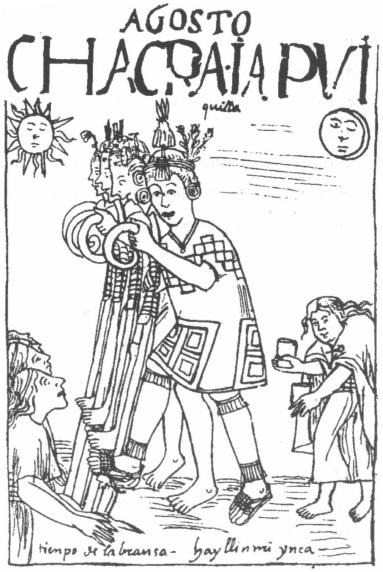 Пахота (согласно Фелипе Гуаману Ломе, 1615 г.)