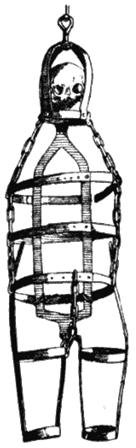 Клетка для повешения. Рисунок из книги Уильяма Эндрюса «Наказания былых времен». 1899
