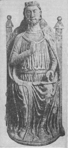 Олаф II. древняя скульптура из церкви. Норвегия