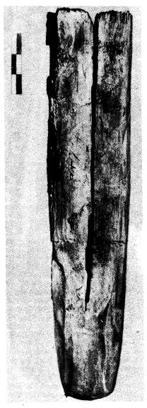 Деревянные ножны из женского погребения кург. 1 могильника Ак-Алаха I.