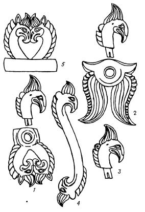 Фигурки грифонов из первого набора украшений упряжи коня