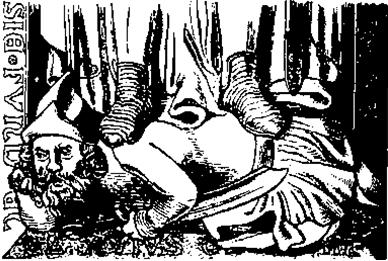 Победитель-татарин под ногами побежденного им силезского герцога. Старинное изображение