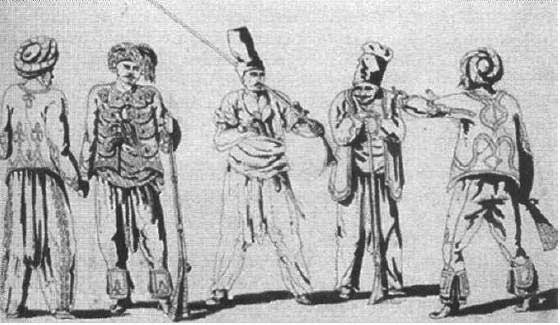 Иррегулярная молдавская пехота, середина XIX века