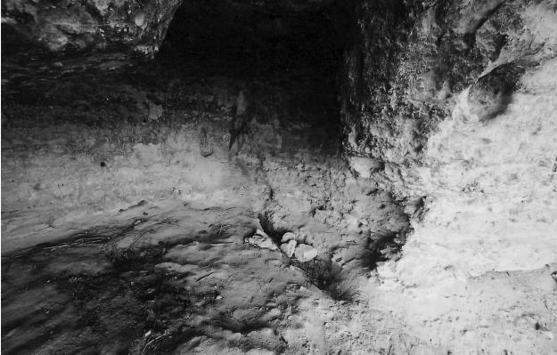Русло источника в пещерной келье на мысе Виноградный