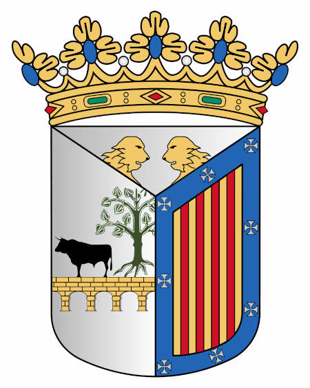 на гербе города Саламанка в Испании по сей день изображены две аланские собаки