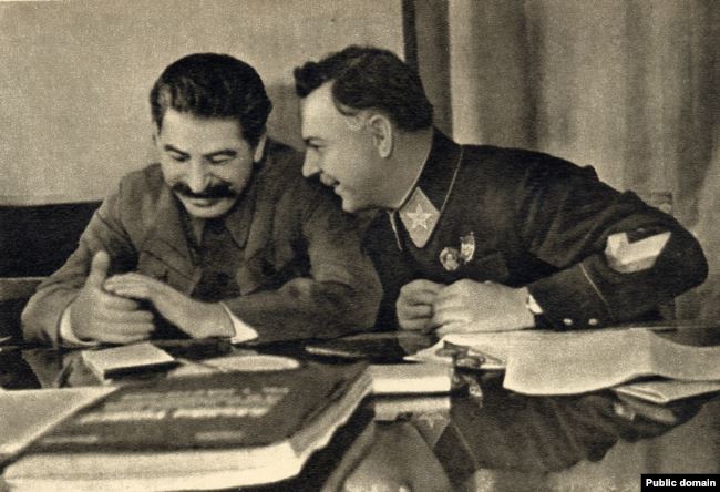 Иосиф Сталин и Климент Ворошилов