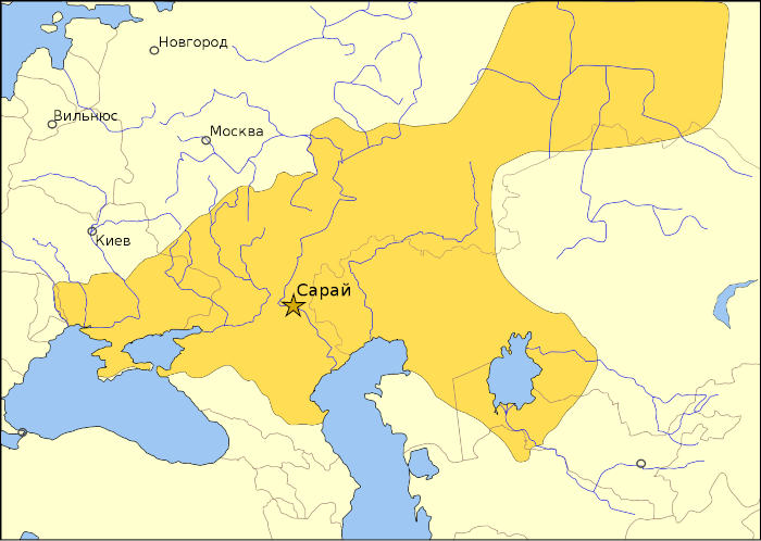 Золотая Орда около 1389 года